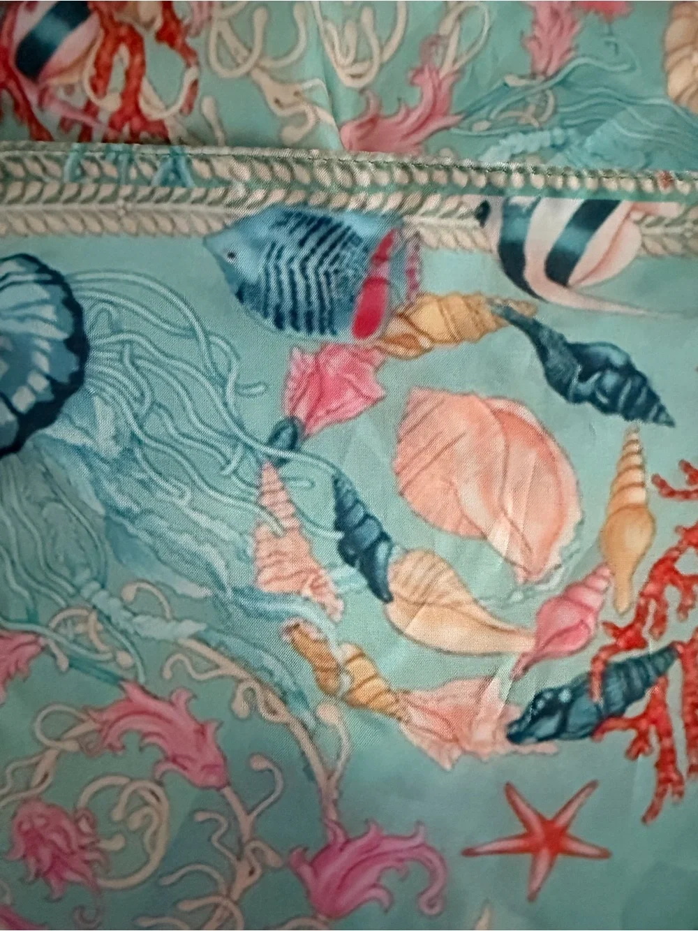 Mermaid satin scarf